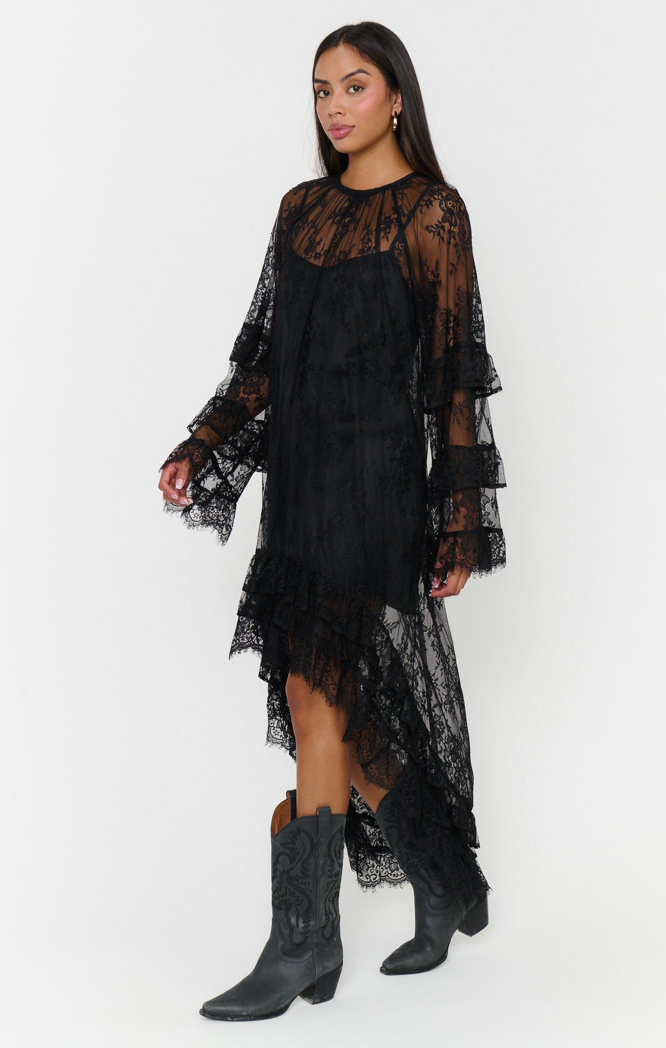 Joelle Maxi Dress ~ Dainty Black Lace - Image 4
