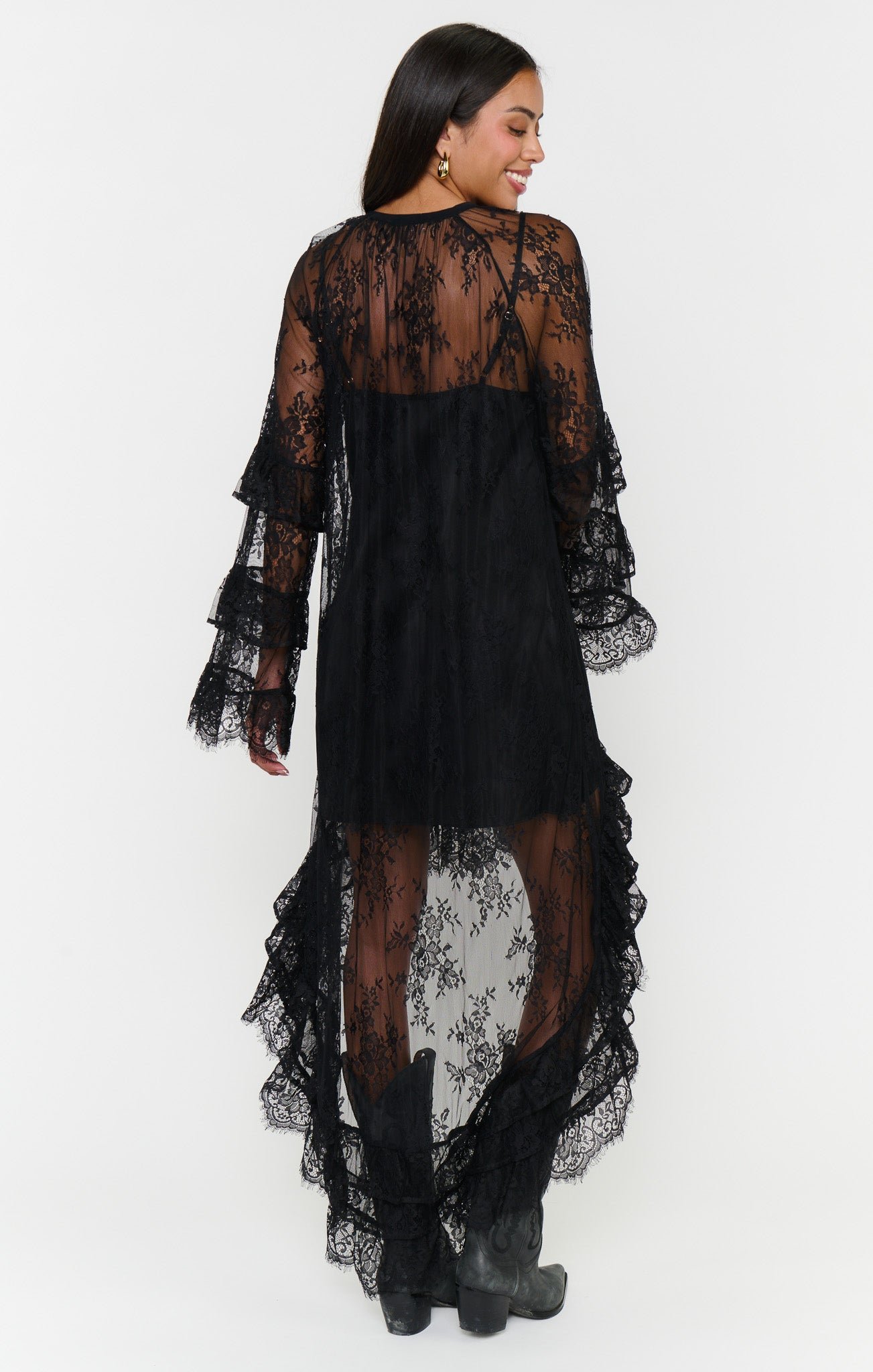 Joelle Maxi Dress ~ Dainty Black Lace - Image 5