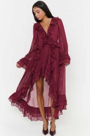 Shiloh Maxi Dress ~ Burgundy