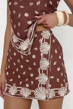 Casey Mini Skirt ~ Cocoa Coast