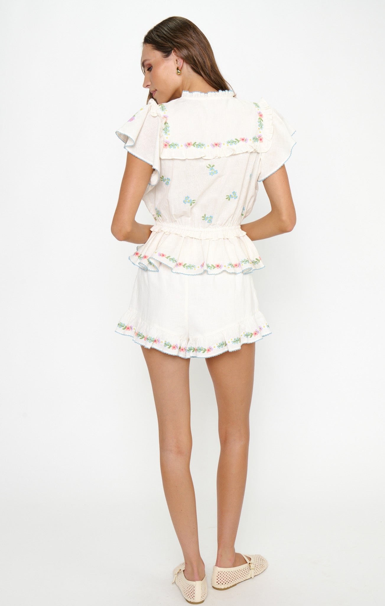 Romey Top ~ Wild Meadow Embroidery - Image 4